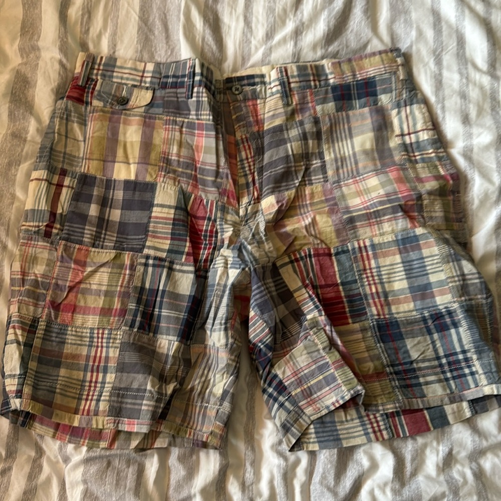 Men’s polo Ralph Lauren faded madras shorts 36